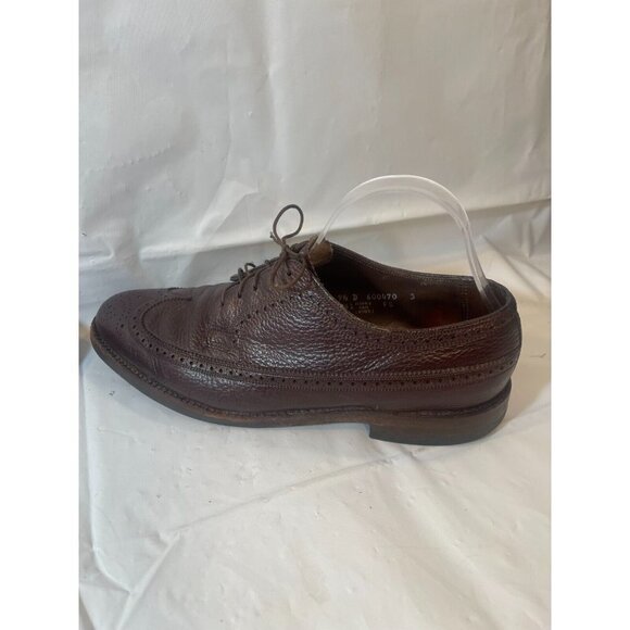 Florsheim Montinaro Wingtip Oxford Mens size  9.5   Brown Leather Lace Up - Picture 10 of 15